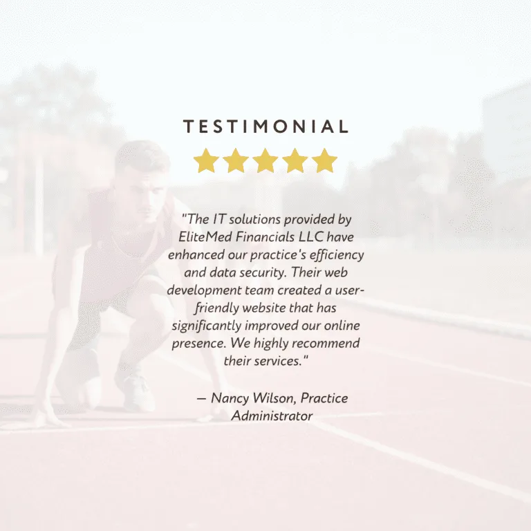 Elite med Web development Testimonial