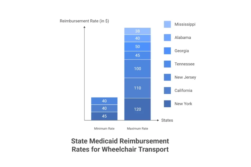 NEMT Medicaid reimbursement rates by state