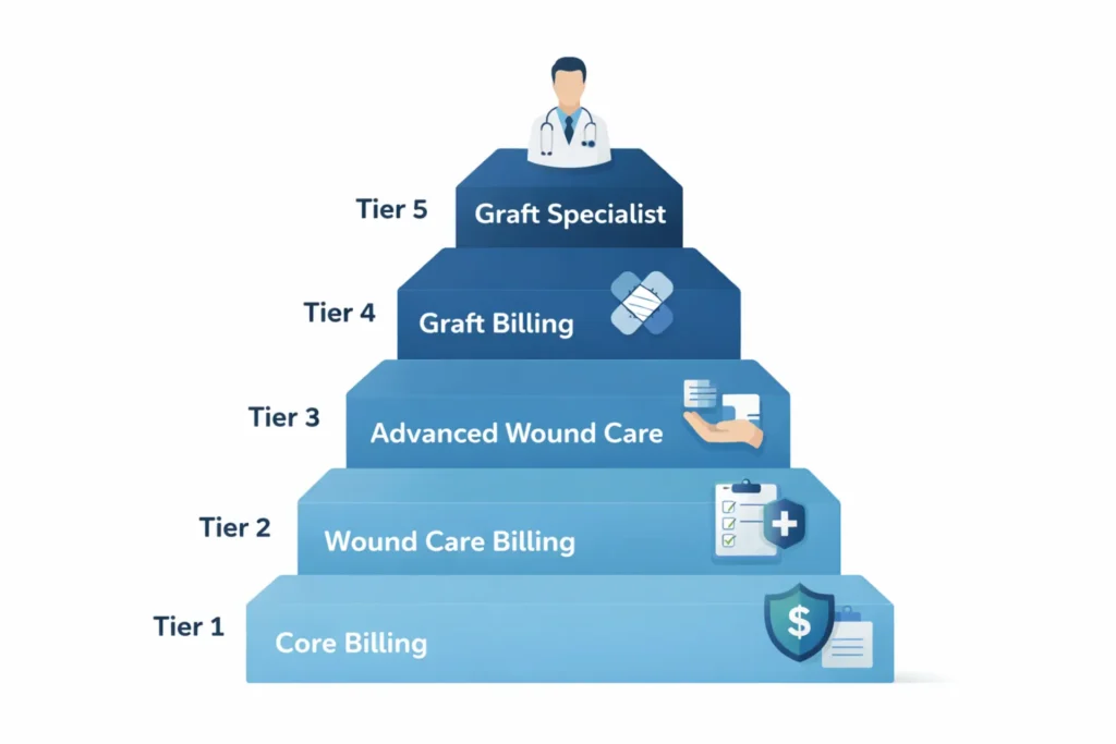 5-tier wound care billing company evaluation framework — criteria for choosing a specialist
