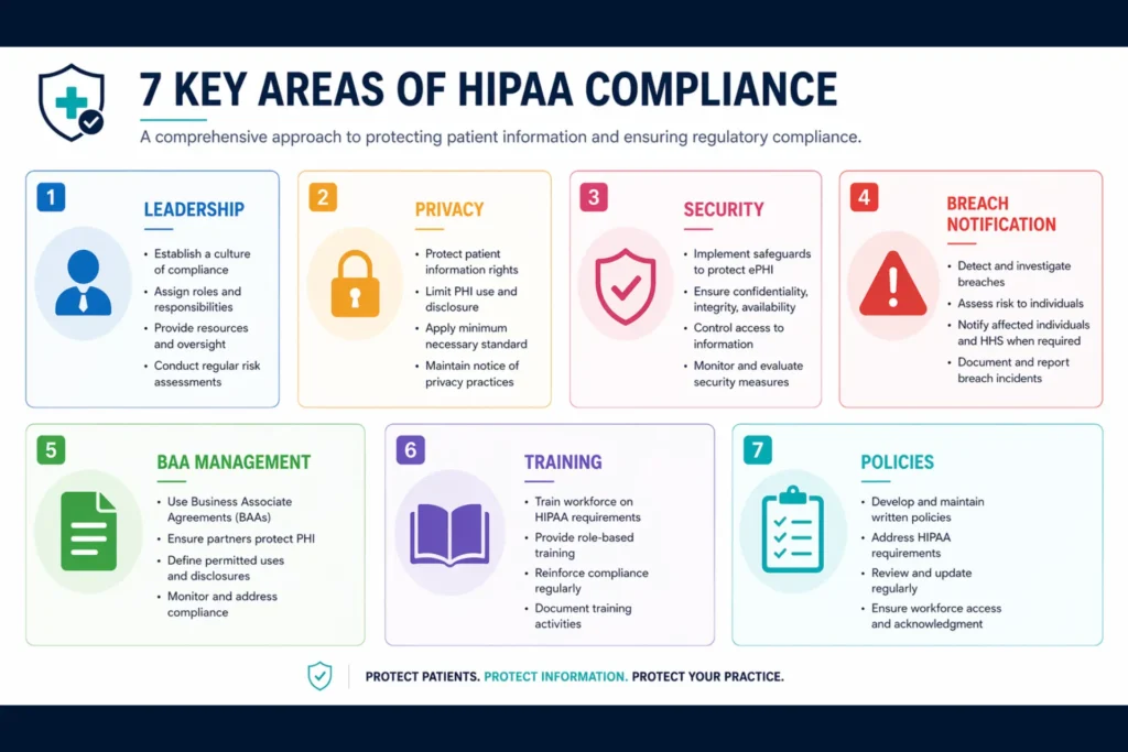 HIPAA compliance checklist — 7 categories for mental health billing practices in 2026