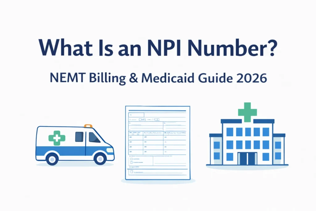 NPI number explained for NEMT providers including Medicaid billing and credentialing
